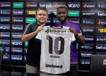 Novo camisa 10, Mendonza é apresentado pelo Ceará: “Vim aqui para ganhar títulos”