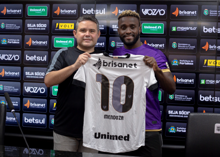 Novo camisa 10, Mendonza é apresentado pelo Ceará: “Vim aqui para ganhar títulos”