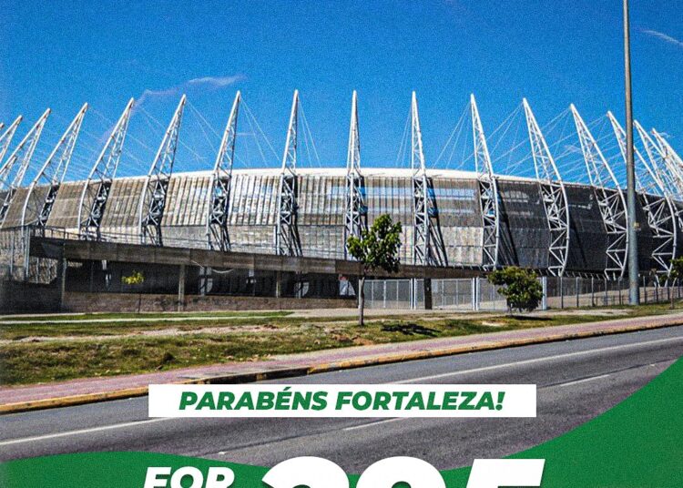 Clubes parabenizam capital Fortaleza pelo aniversário de 295 anos