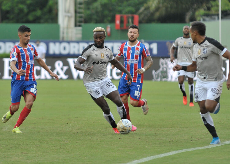 Jael marca no fim e Ceará vence o Bahia no primeiro jogo da final da Copa do Nordeste