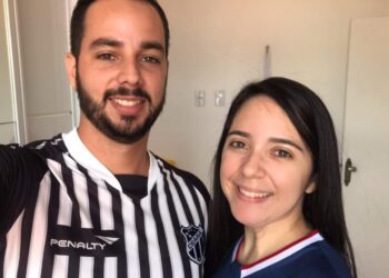 Conheça Darlan e Lídia, um casal que combina amor e rivalidade: “só não vale fazer hora com a cara do outro”