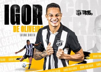 Ceará oficializa a contratação do lateral-direito Igor, ex-Coritiba