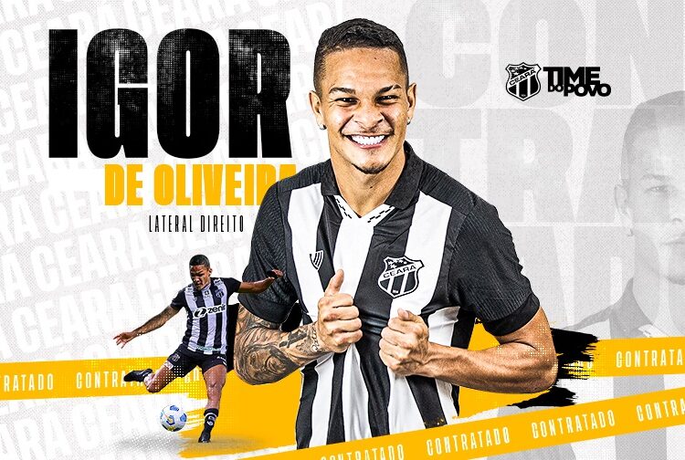 Ceará oficializa a contratação do lateral-direito Igor, ex-Coritiba