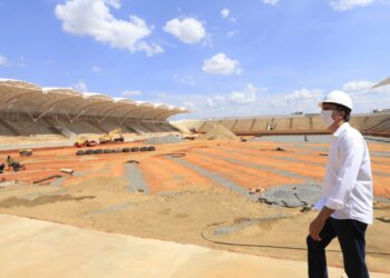 Camilo Santana anuncia que Arena Romeirão está com 80% das obras concluídas