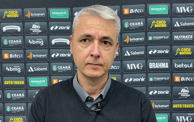 Tiago Nunes analisa empate do Ceará e fala sobre insatisfação da torcida com o desempenho da equipe
