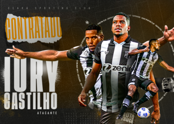 Ceará oficializa a contratação do atacante Iury Castilho, ex-CSA