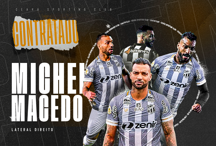 Ceará anuncia contratação do lateral-direito Michel Macedo, ex-Juventude