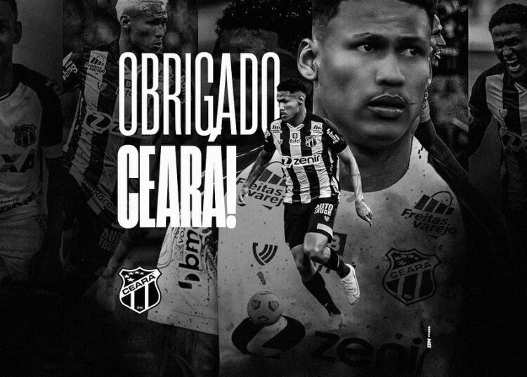 Já na Europa, Rick posta mensagem de despedida ao Ceará no Instagram