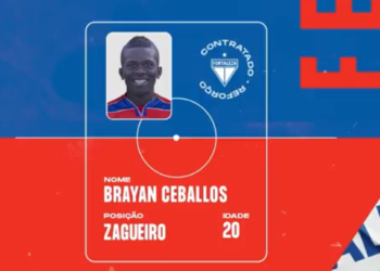 Colombiano Brayan Ceballos é o novo reforço do Fortaleza