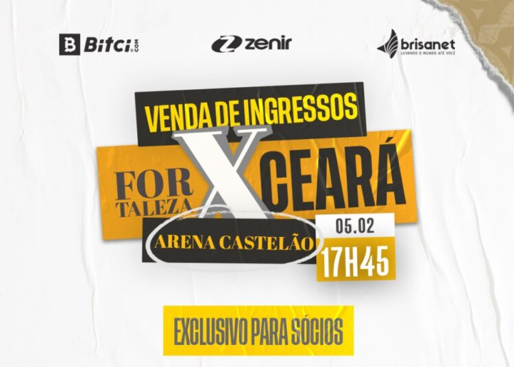 Ceará abre venda de ingressos para duelo contra o Fortaleza