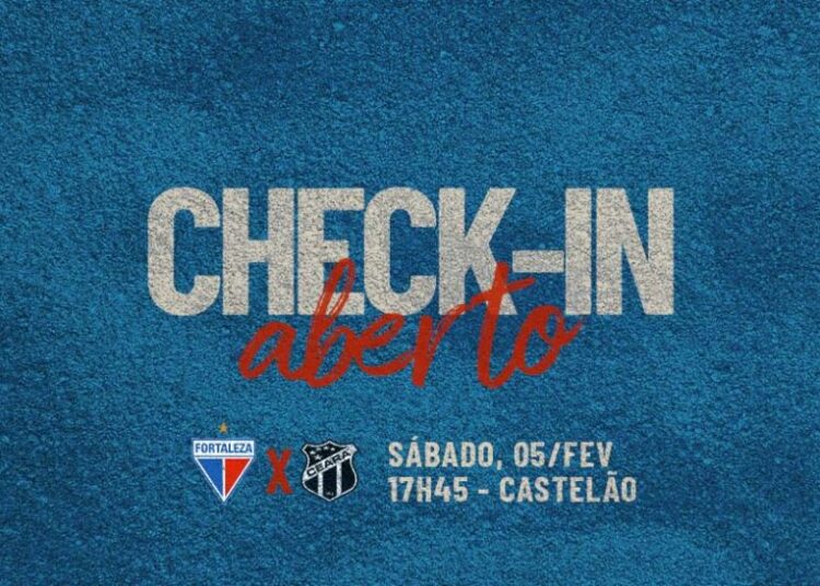 Fortaleza abre check-In para duelo contra o Ceará; venda de ingressos começa nesta quarta
