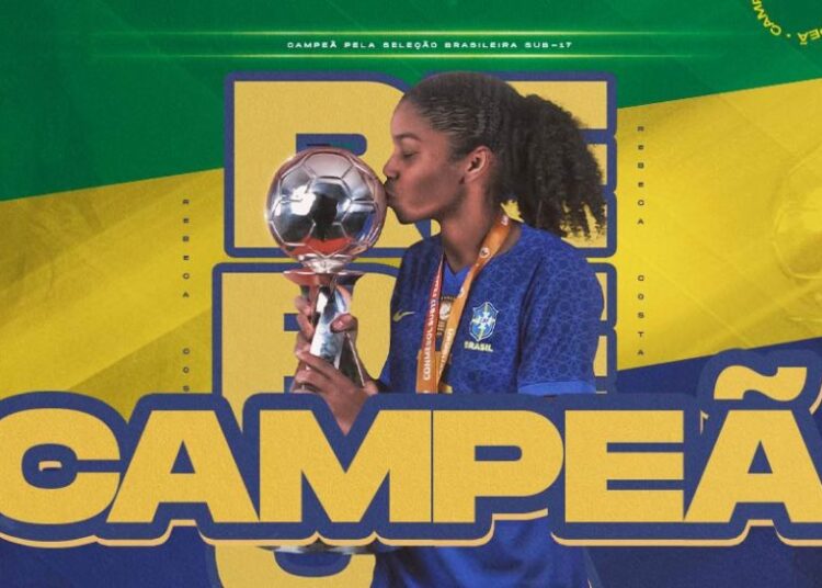 Futebol Feminino: promessa do Fortaleza, volante Rebeca é campeã sul-americana sub-17 pela Seleção Brasileira